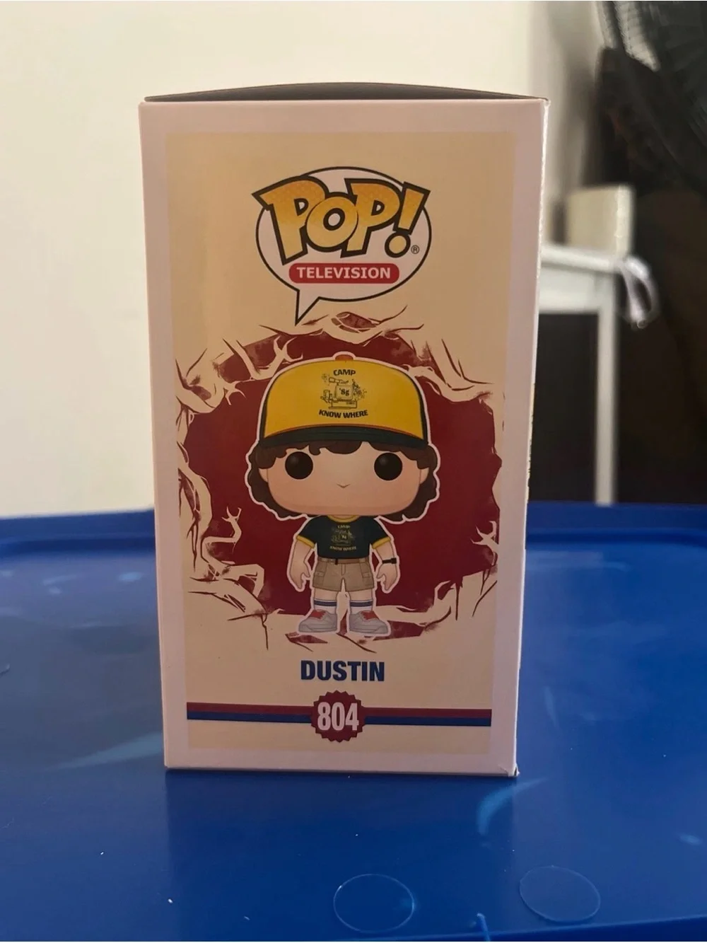 Funko Pop! Stranger Things Dustin Figure - Yellow Hat & Green Outfit
